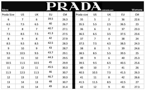 prada shoes chart size|prada size conversion.